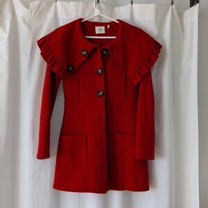 Anthropology Boiled Wool Coat